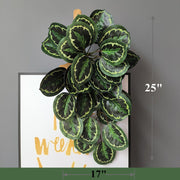 10 Pcs Artificial Trailing Hosta Bush Plants 12 Inch Lifelike Hanging Green Foliage