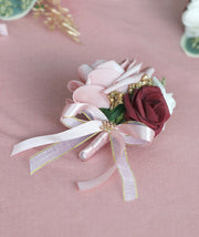 Cameo Rose Boutonniere 12 Pcs Artificial Silk Flowers Wedding Bulk Wholesale