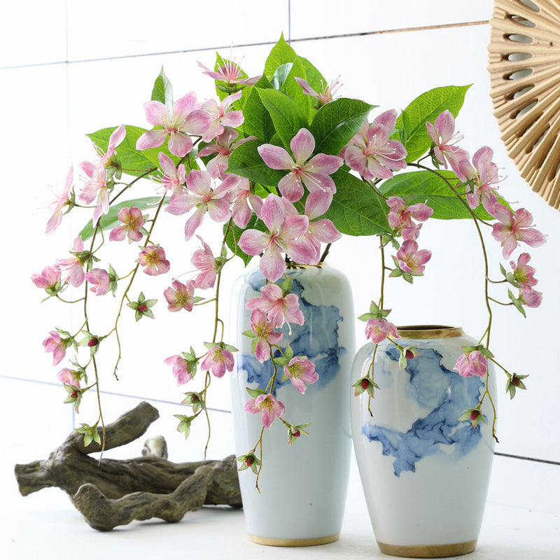 31 Inch Drooping Artificial Jasmine Flowers Bulk Weeping Flower Centerpieces