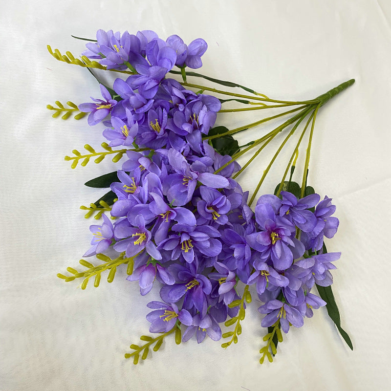 Cataleya Orchid Bush 10 Stems UV Resistant Artificial Flowers for Outdoors