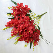 Cataleya Orchid Bush 10 Stems UV Resistant Artificial Flowers for Outdoors