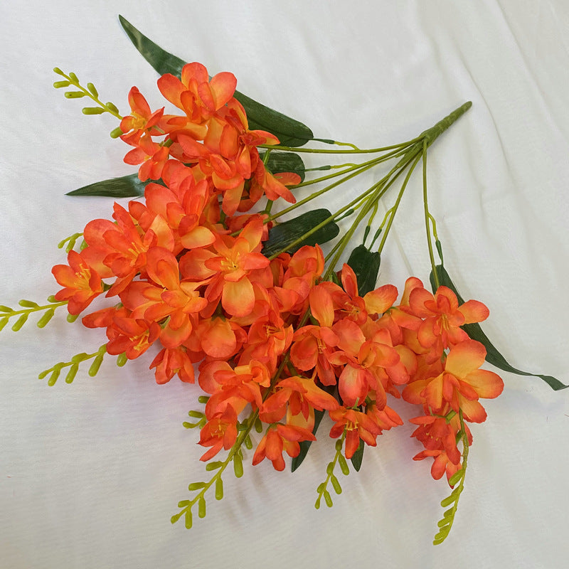 Cataleya Orchid Bush 10 Stems UV Resistant Artificial Flowers for Outdoors