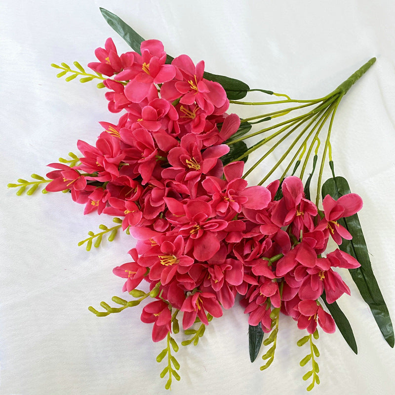 Cataleya Orchid Bush 10 Stems UV Resistant Artificial Flowers for Outdoors