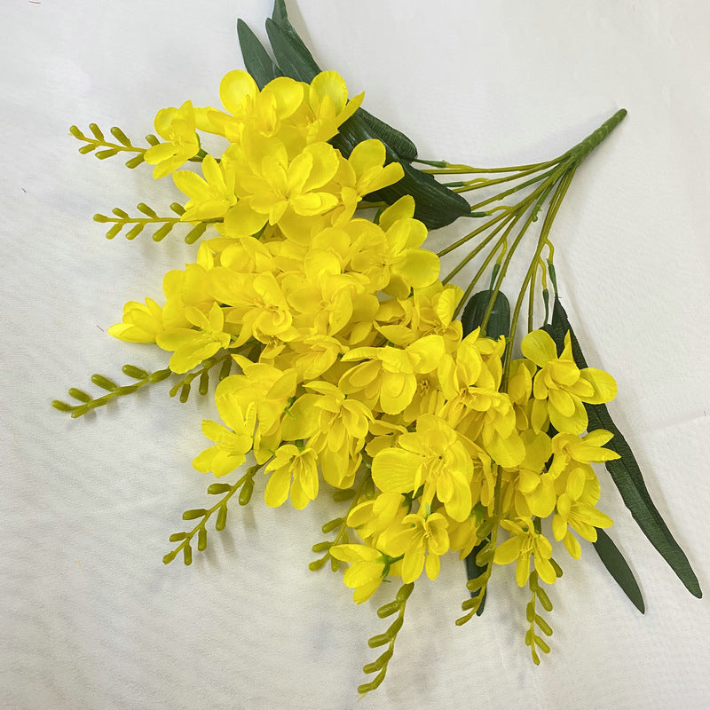Cataleya Orchid Bush 10 Stems UV Resistant Artificial Flowers for Outdoors