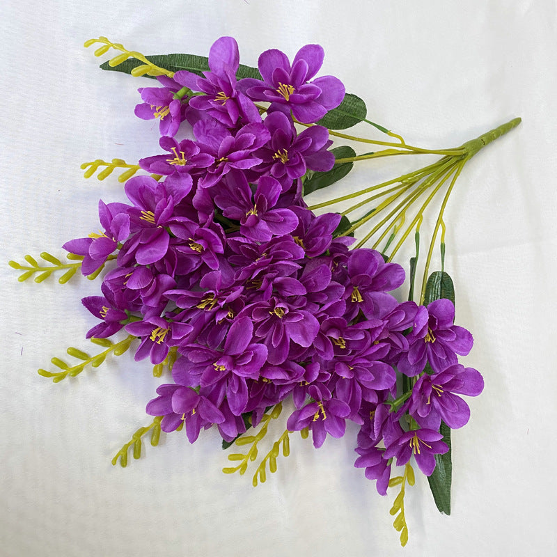 Cataleya Orchid Bush 10 Stems UV Resistant Artificial Flowers for Outdoors