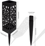 Bulk Cemetery Vase with Spikes Floral Holder for Memorial Lawn Flowers, Durable Artificial Flower Stand