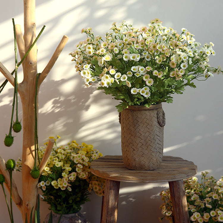 21 Inch Artificial Chamomile Flower Stems Bulk 10 Pcs Silk Wholesale