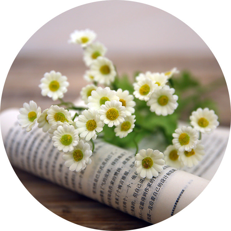 21 Inch Artificial Chamomile Flower Stems Bulk 10 Pcs Silk Wholesale