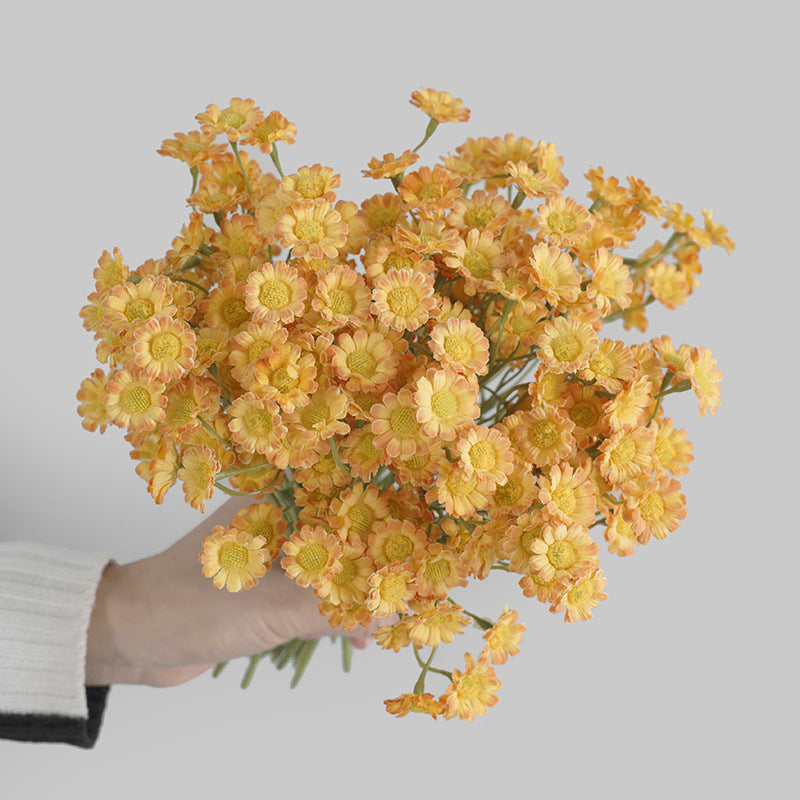 10 Inch Artificial Chamomile Stems 5 Pcs Bulk Silk Flowers