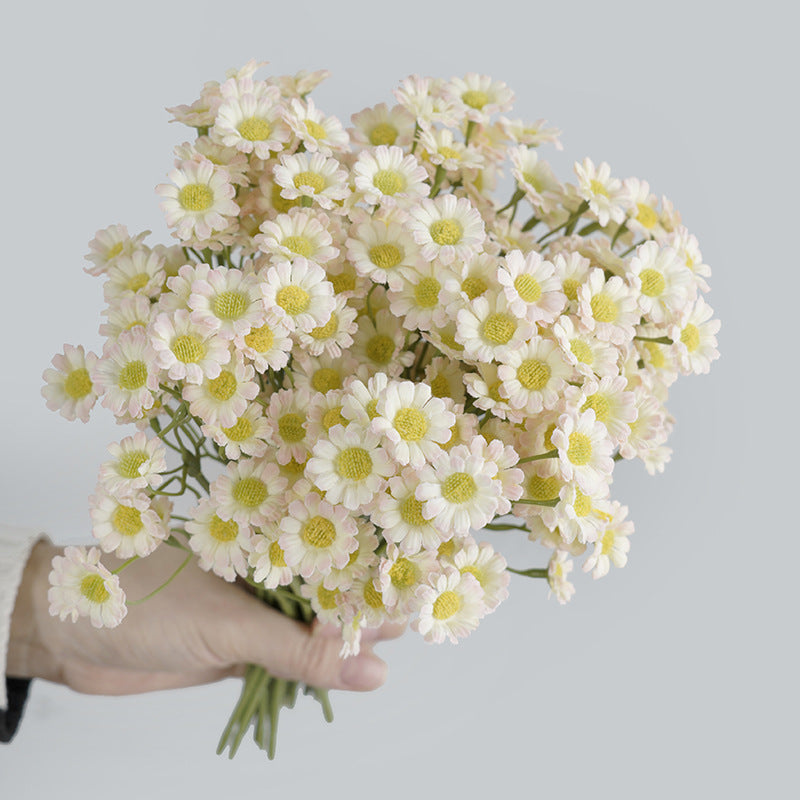 10 Inch Artificial Chamomile Stems 5 Pcs Bulk Silk Flowers