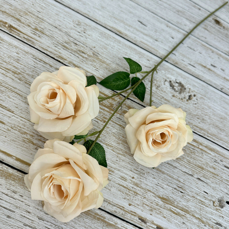 25 Inch Princess Diana Dusty Rose Silk Flower Spray Stems, 25 Pcs Artificial Bulk