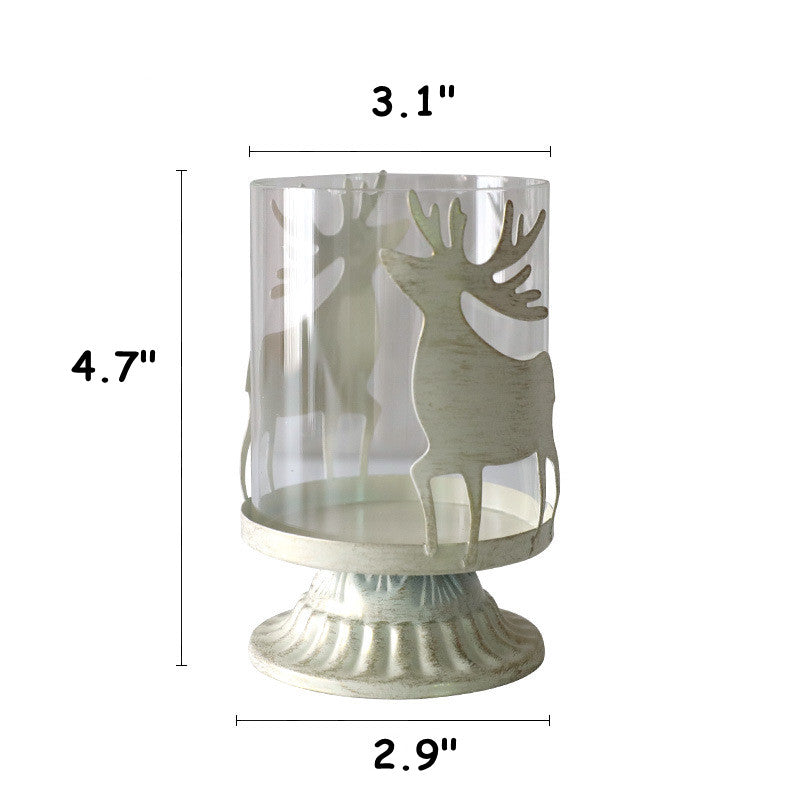 Bulk Christmas Pillar Candles Holder 1970s for Fireplace Mantle Table Centerpiece Wholesale