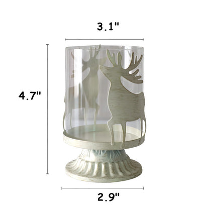 Bulk Christmas Pillar Candles Holder 1970s for Fireplace Mantle Table Centerpiece Wholesale