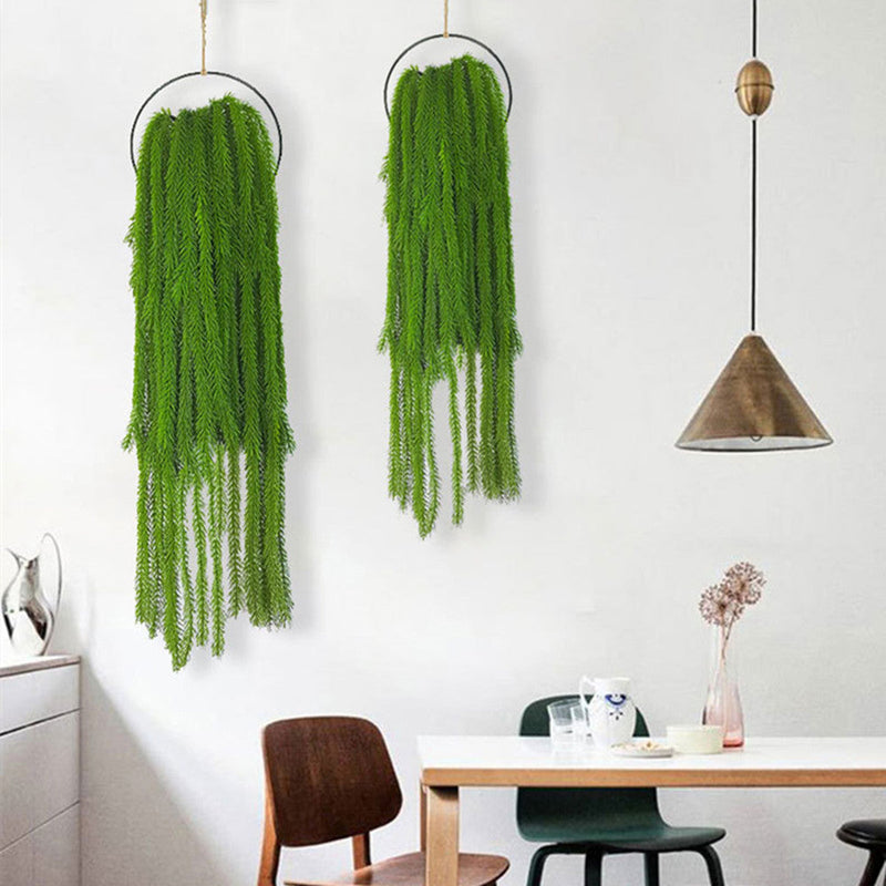 35 Inch Artificial Cedar Pine Leaves Hanging Greenery Plants, Real Touch, Bulk Quantity