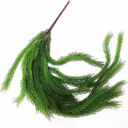 35 Inch Artificial Cedar Pine Leaves Hanging Greenery Plants, Real Touch, Bulk Quantity