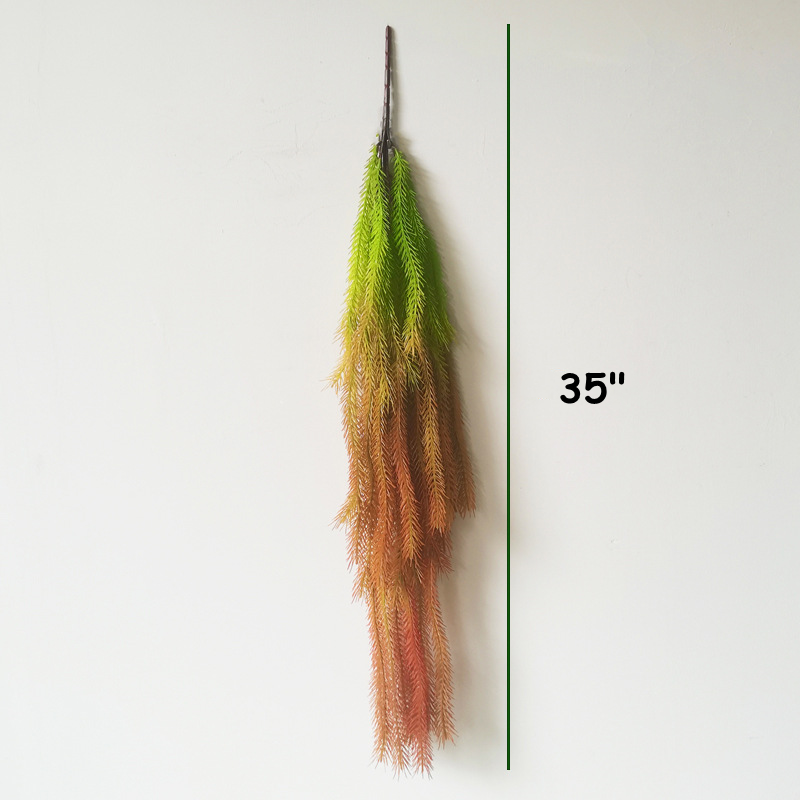 35 Inch Artificial Cedar Pine Leaves Hanging Greenery Plants, Real Touch, Bulk Quantity