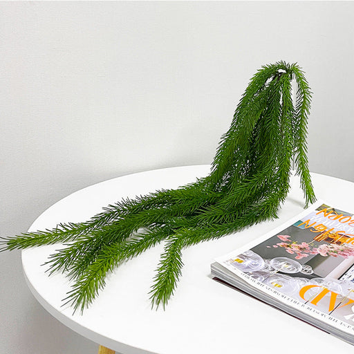 35 Inch Artificial Cedar Pine Leaves Hanging Greenery Plants, Real Touch, Bulk Quantity