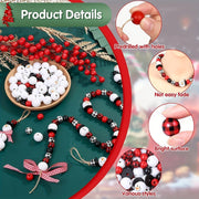 Christmas Bead Garland Set 10 Pcs Bulk DIY Craft Banner Decoration
