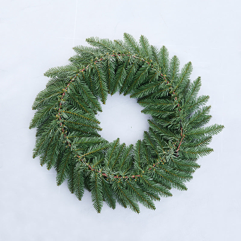 Artificial Christmas Wreaths Green Bulk DIY Holiday Decor 12 Inch 5 Pcs