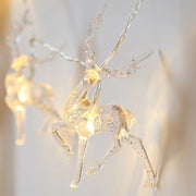 LED Christmas Lights Deer Shape Bulk Set, 10 Pcs, Warm White, Outdoor Decorative String Lights