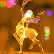LED Christmas Lights Deer Shape Bulk Set, 10 Pcs, Warm White, Outdoor Decorative String Lights