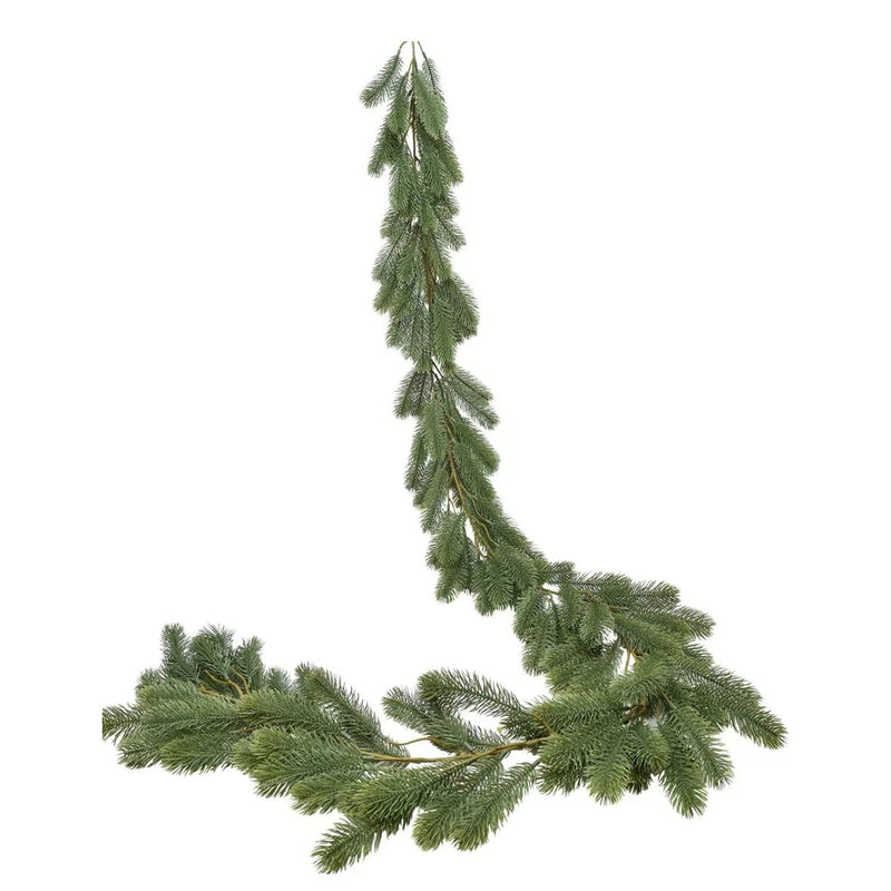 6.5 Ft Artificial Norfolk Pine Garland 6 Pcs Greenery Garland for Table Mantle Wall Indoor Outdoor Christmas Decor