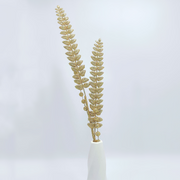30 Inch Extra Long Glitter Leaf Stems Branches with Holly Berry, Bulk Artificial Floral Stems