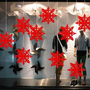 3D Iridescent Christmas Hanging Snowflake Decorations Bulk Wholesale Set