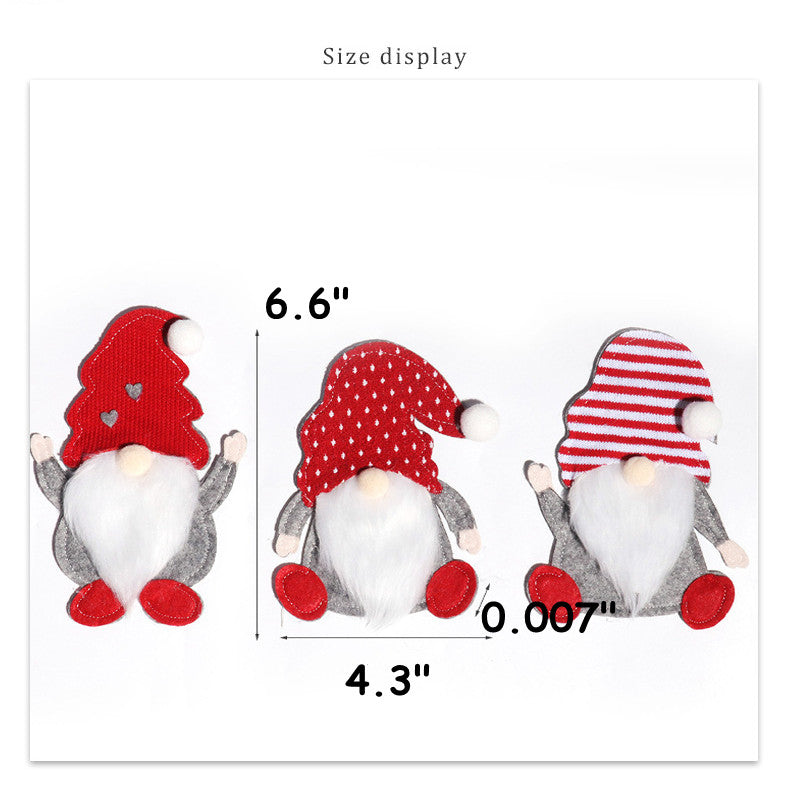 3 Pcs Christmas Santa Knife and Fork Covers Holiday Tableware Decor