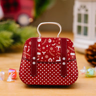 Christmas Mini Tin Handbag Candy Boxes - Holiday Kids Gift Party Favors