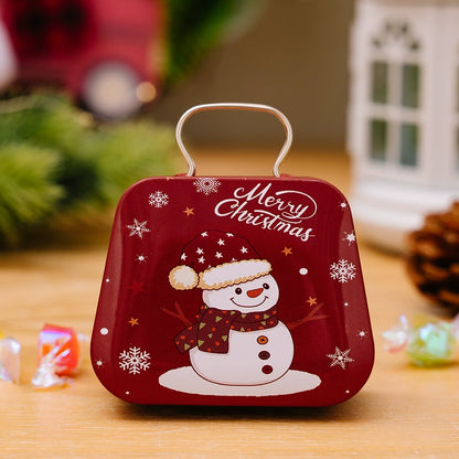 Christmas Mini Tin Handbag Candy Boxes - Holiday Kids Gift Party Favors