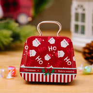 Christmas Mini Tin Handbag Candy Boxes - Holiday Kids Gift Party Favors