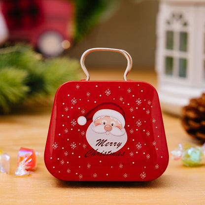 Christmas Mini Tin Handbag Candy Boxes - Holiday Kids Gift Party Favors
