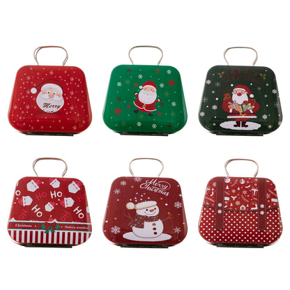 Christmas Mini Tin Handbag Candy Boxes - Holiday Kids Gift Party Favors