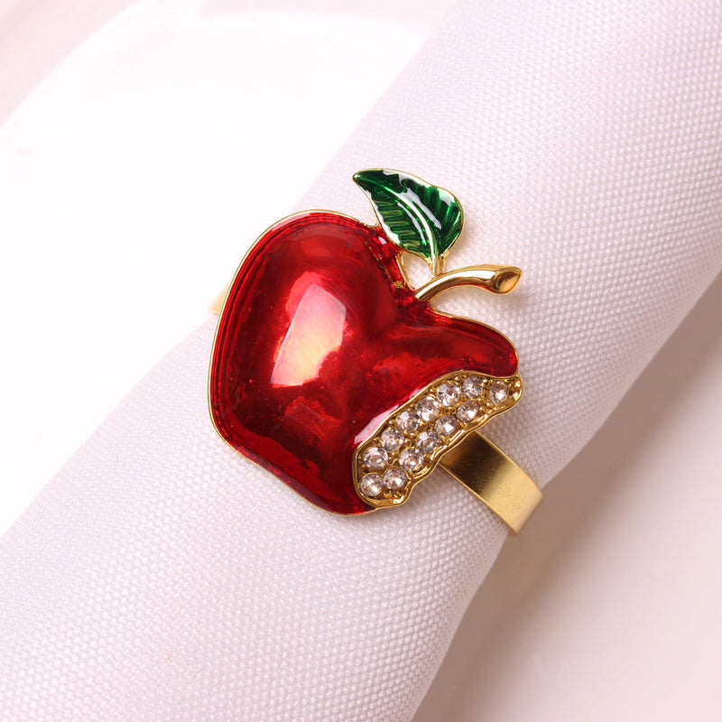 6 Pcs Christmas Napkin Ring Holders Set – Holiday Table Decor, Bulk Pack