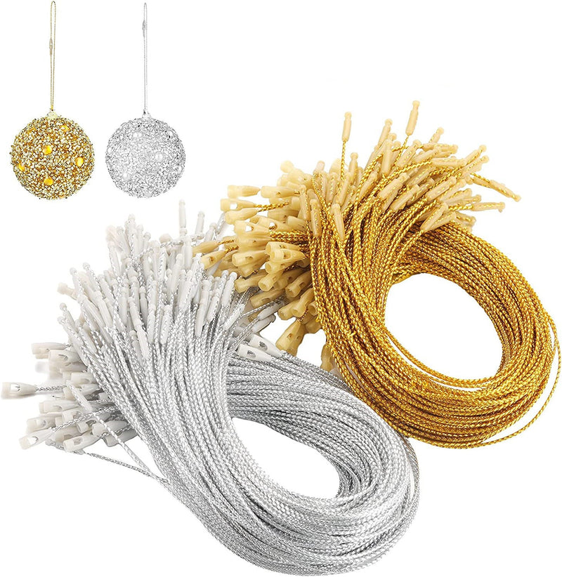 200 Pcs Christmas Ornament Hooks Hangers String for Hanging Decorations