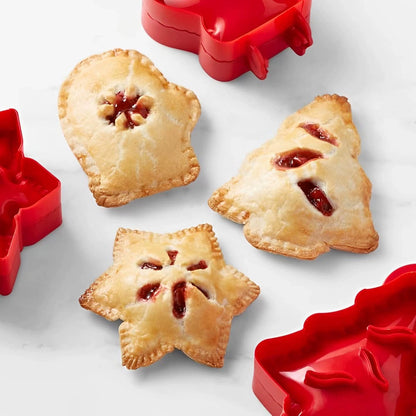 Christmas Pie & Cookie Molds Set - Holiday Shapes for Apple Pie, Cookies & Baking Decor