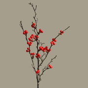 33 Inch Artificial Holly Berry Stems Bulk Quantity Christmas Decoration