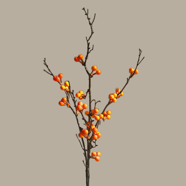 33 Inch Artificial Holly Berry Stems Bulk Quantity Christmas Decoration