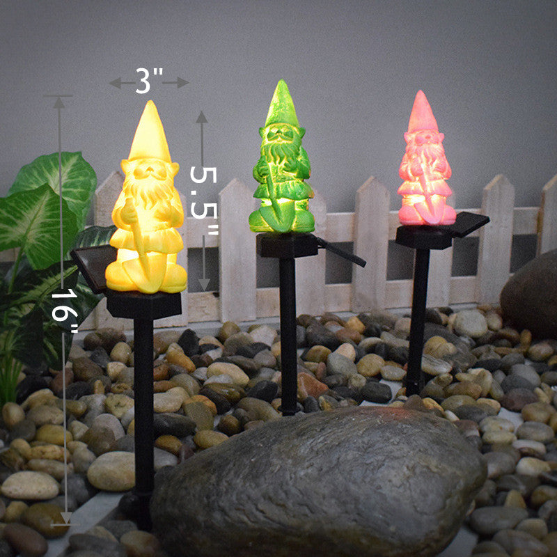 Glow Decorations Christmas Santa Solar Lights Outdoor Garden Decor Bulk Pack