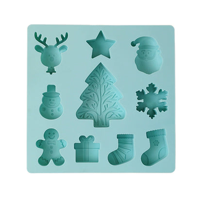 Christmas Silicone Baking Mold - Snowman & Gingerbread Man Molds for DIY Cakes, Cookies, Chocolate & More