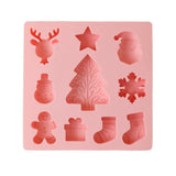 Christmas Silicone Baking Mold - Snowman & Gingerbread Man Molds for DIY Cakes, Cookies, Chocolate & More
