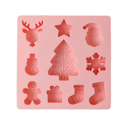 Christmas Silicone Baking Mold - Snowman & Gingerbread Man Molds for DIY Cakes, Cookies, Chocolate & More