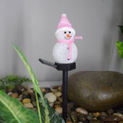 Glitter Christmas Decorations with Snowman Solar Lights Outdoor Bulk Set