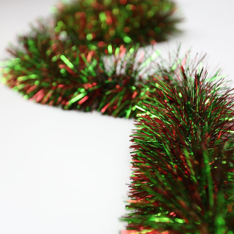 10 Pcs Christmas Tinsel Garland 65 Ft Metallic Hanging Decorations Bulk Artificial
