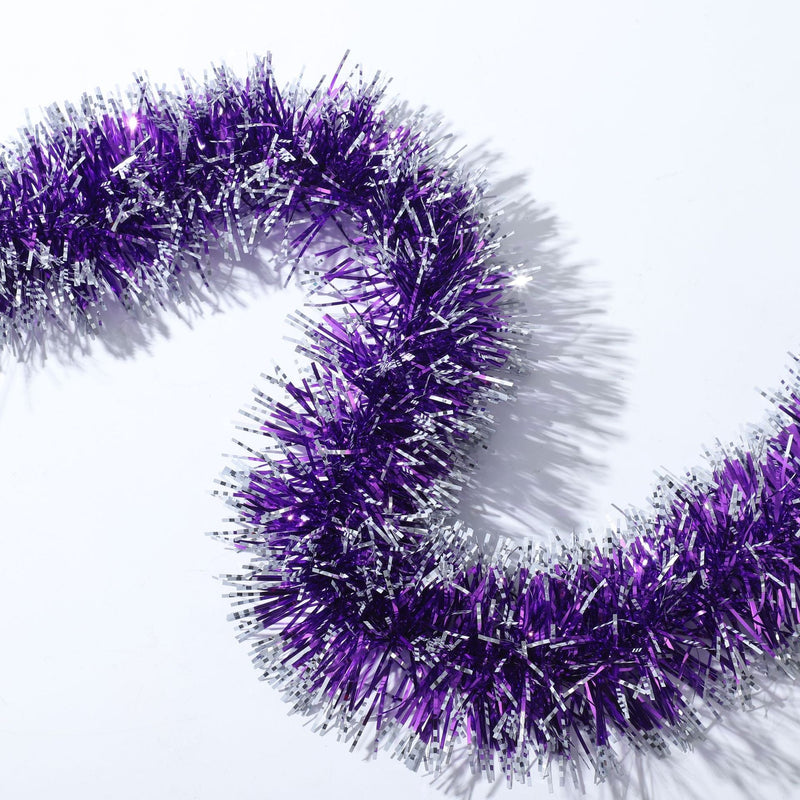 10 Pcs 65 Ft Metallic Tinsel Hanging Garland Shiny Artificial Decoration