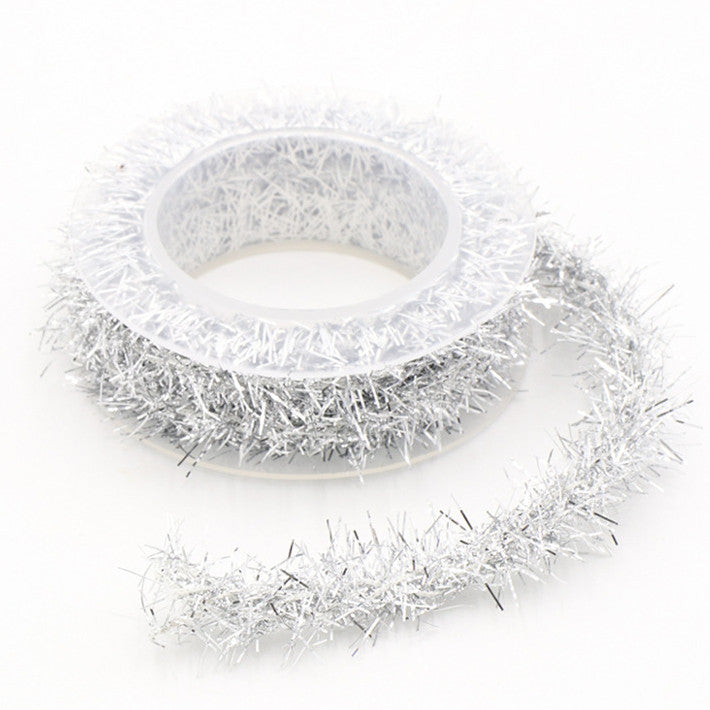 59 Inch Christmas Tinsel Garland, Shiny Twist, Bulk Quantity, Holiday Decoration