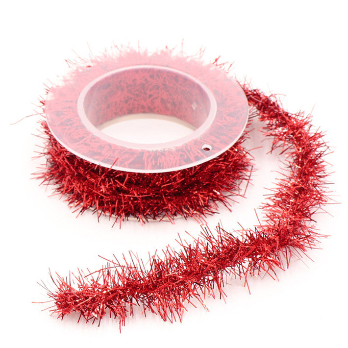 59 Inch Christmas Tinsel Garland, Shiny Twist, Bulk Quantity, Holiday Decoration