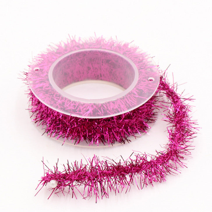 59 Inch Christmas Tinsel Garland, Shiny Twist, Bulk Quantity, Holiday Decoration