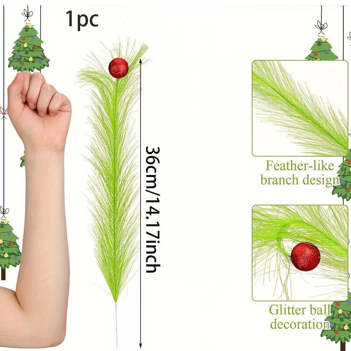 8pcs 14" Christmas Tree Picks Ornaments Christmas Tree Topper for Tree Decorations